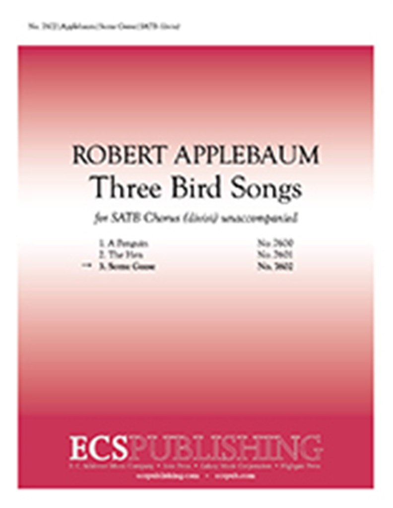 Three Bird Songs: 3. Some Geese